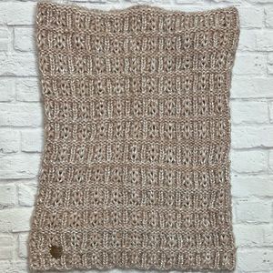 Betsy Johnson Rose Pink Cream Faux Pearls Scarf One Size